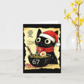 Funny Christmas 67 Six Seven Cat Ramen Japanese Ka Karte (Gelbe Blume)