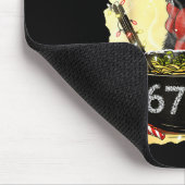 Funny Christmas 67 Six Seven Cat Ramen Japanese Ka Mousepad (Ecke)