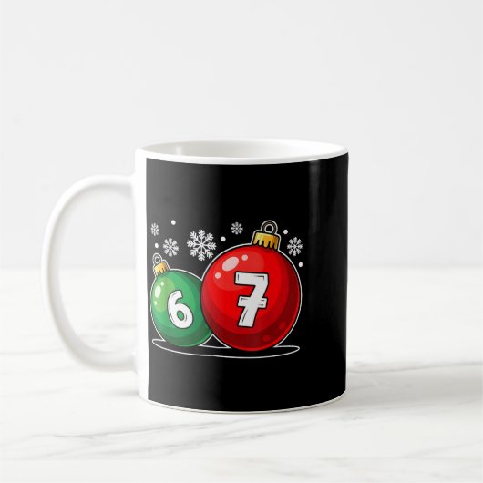 Funny Christmas 67 Six Seven Meme Gen Alpha Slang Kaffeetasse (Links)