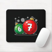 Funny Christmas 67 Six Seven Meme Gen Alpha Slang Mousepad (Mit Mouse)