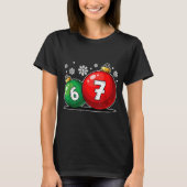 Funny Christmas 67 Six Seven Meme Gen Alpha Slang T-Shirt (Vorderseite)