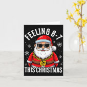 Funny Christmas 6-7 67 Six Seven Christmas Kids Te Karte (Gelbe Blume)