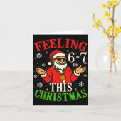 Funny Christmas 6-7 67 Six Seven Christmas Kids Te Karte (Gelbe Blume)