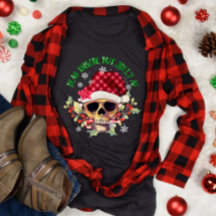 Funny Christmas Aber Jolly Af Skull