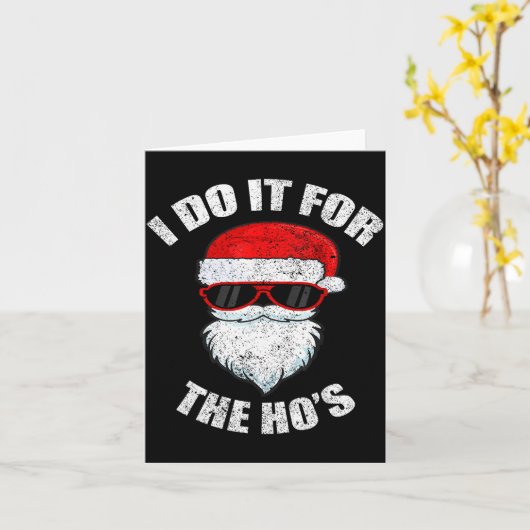 Funny Christmas Adult Naughty Dirty Pajama, Ho Pj, Karte (Gelbe Blume)