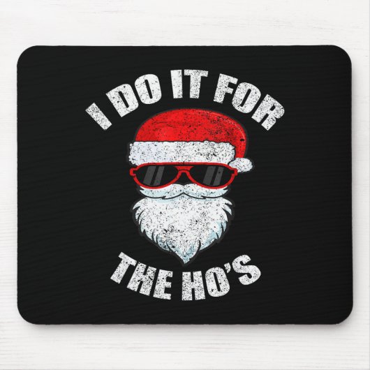 Funny Christmas Adult Naughty Dirty Pajama, Ho Pj, Mousepad (Vorne)