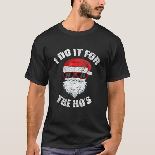 Funny Christmas Adult Naughty Dirty Pajama Ho Pj T-Shirt (Vorderseite)