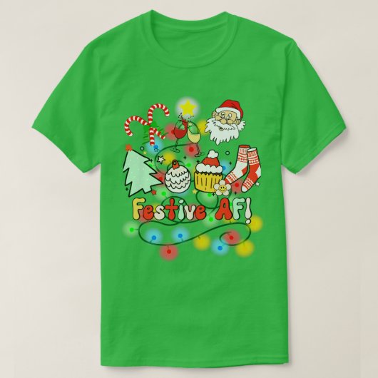 Funny Christmas Af T-Shirt (Design vorne)