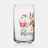 Funny Christmas Albern Gänse Dosenglas (Vorderseite)