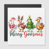 Funny Christmas Albern Gänse Magnetkarte (Vorne/Hinten)