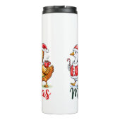 Funny Christmas Albern Gänse Thermosbecher (Rückseite)