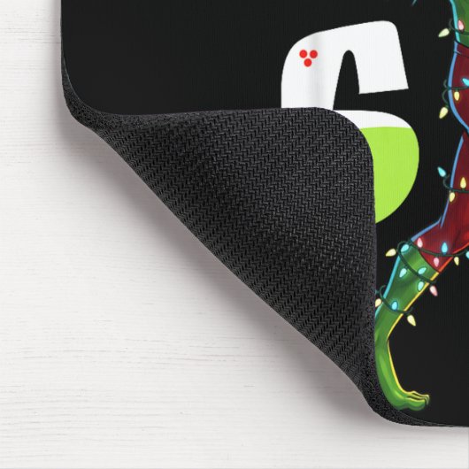 Funny Christmas Alien Six Seven Meme 67 Santa Hat Mousepad (Ecke)