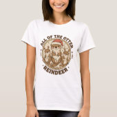 Funny Christmas "All Of The Otter Reindeer" T-Shirt (Vorderseite)