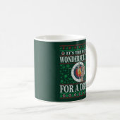 FUNNY CHRISTMAS ARCHERY QUOTES UGLY SWEATER KAFFEETASSE (VorderseiteRechts)