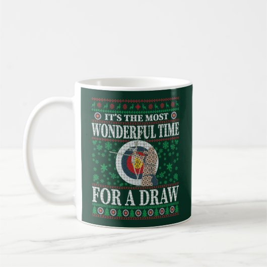 FUNNY CHRISTMAS ARCHERY QUOTES UGLY SWEATER KAFFEETASSE (Links)