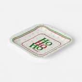 Funny Christmas Attitude "HO HO HO HO Bereits!" Pappteller (Gewinkelt)