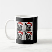 Funny Christmas Australian Cattle Dog Santa Photo Kaffeetasse (Links)