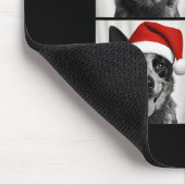 Funny Christmas Australian Cattle Dog Santa Photo  Mousepad (Ecke)