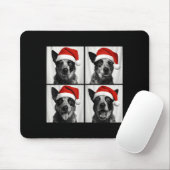 Funny Christmas Australian Cattle Dog Santa Photo  Mousepad (Mit Mouse)
