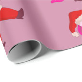 funny christmas axolotl santa claus geschenkpapier (Rolleneckpunkt)