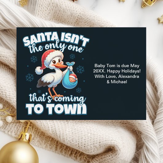 Funny Christmas Baby Pregnancy Ankündigung