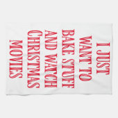 Funny Christmas Backen Sprichwort Rustikal Stil Ro Geschirrtuch (Horizontal)