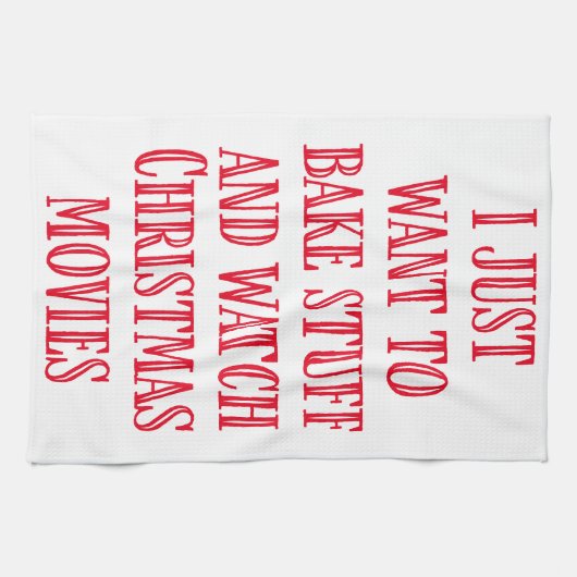 Funny Christmas Backen Sprichwort Rustikal Stil Ro Geschirrtuch (Horizontal)