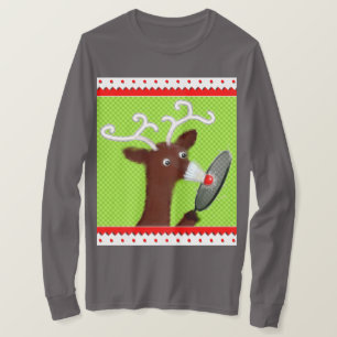 Funny Christmas Badminton T-Shirt