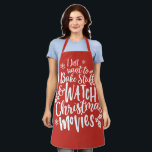 Funny Christmas Baking Watch Movies Zitat Design Schürze<br><div class="desc">Funny Christmas Baking Watch Movies Zitat Design</div>