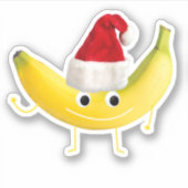 Funny Christmas Banana Aufkleber (Vorderseite)