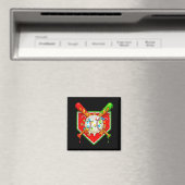 Funny Christmas Baseball Ice Cream Drip Men Women  Magnet (In Situ (Geschirrspüler))