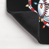 Funny Christmas Baseball Santa Hat For Baseball Pl Mousepad (Ecke)