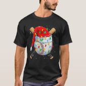 Funny Christmas Baseball Weihnachtsmannmütze Men B T-Shirt (Vorderseite)