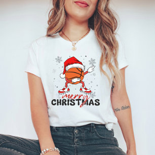 Funny Christmas Basketball Dabbing T-Shirt