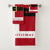Funny Christmas Bath Handtücher Santa Design (Insitu)