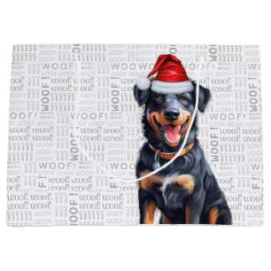Funny Christmas Beauceron Dog Lover Große Geschenktüte
