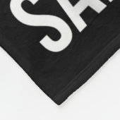 Funny Christmas Beer Drinking With Santa Clause Fleecedecke (Ecke)