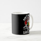 Funny Christmas Beer Drinking With Santa Clause Kaffeetasse (VorderseiteRechts)