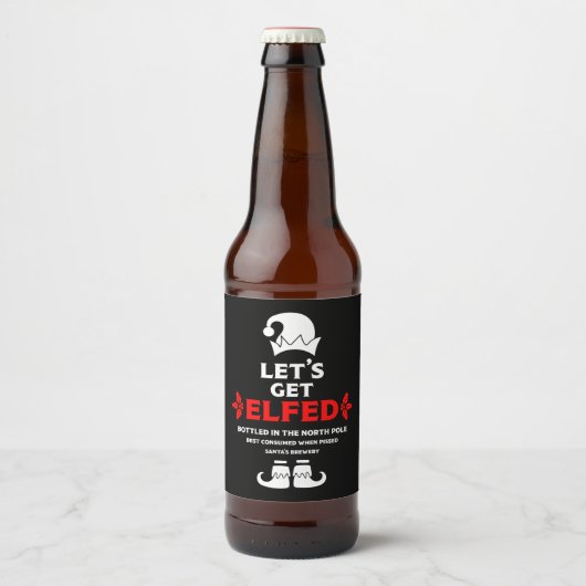 Funny Christmas Beer Labels Bierflaschenetikett (Vorderseite)