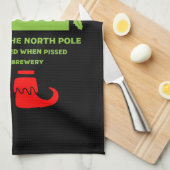 Funny Christmas Beer Labels Geschirrtuch (Viertel Falte)