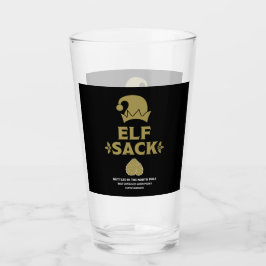 Funny Christmas Beer Labels Glas