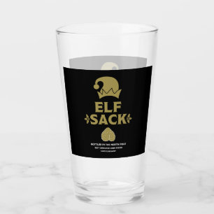 Funny Christmas Beer Labels Glas