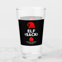 Funny Christmas Beer Labels Glas