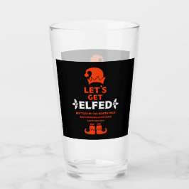 Funny Christmas Beer Labels Glas