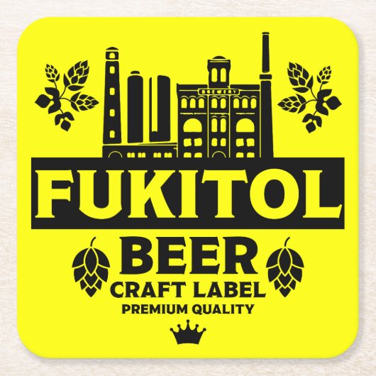 Funny Christmas Beer Labels Rechteckiger Pappuntersetzer (Vorderseite)