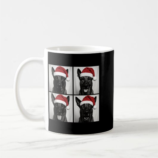 Funny Christmas Belgian Malinois Santa Dog Lover P Kaffeetasse (Links)