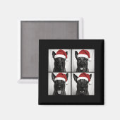 Funny Christmas Belgian Malinois Santa Dog Lover P Magnet (Vorderseite/Rückseite)