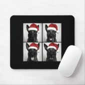 Funny Christmas Belgian Malinois Santa Dog Lover P Mousepad (Mit Mouse)