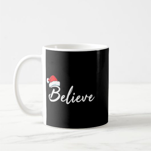 Funny Christmas Believe Santa Pajama Outfit Men &a Kaffeetasse (Links)