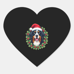 Funny Christmas Bernese Mountain Dog Tank Top Herz-Aufkleber